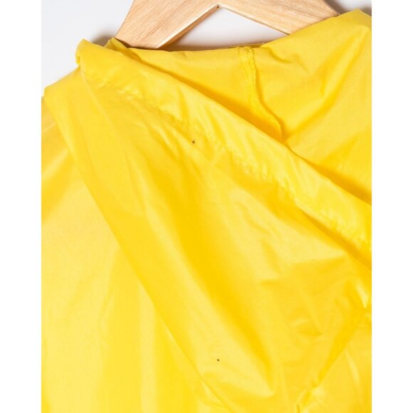 Vintage 80s Jacket & Bag Mens Small Lightweight Nylon Jacket Yellow - Picture 11 of 12